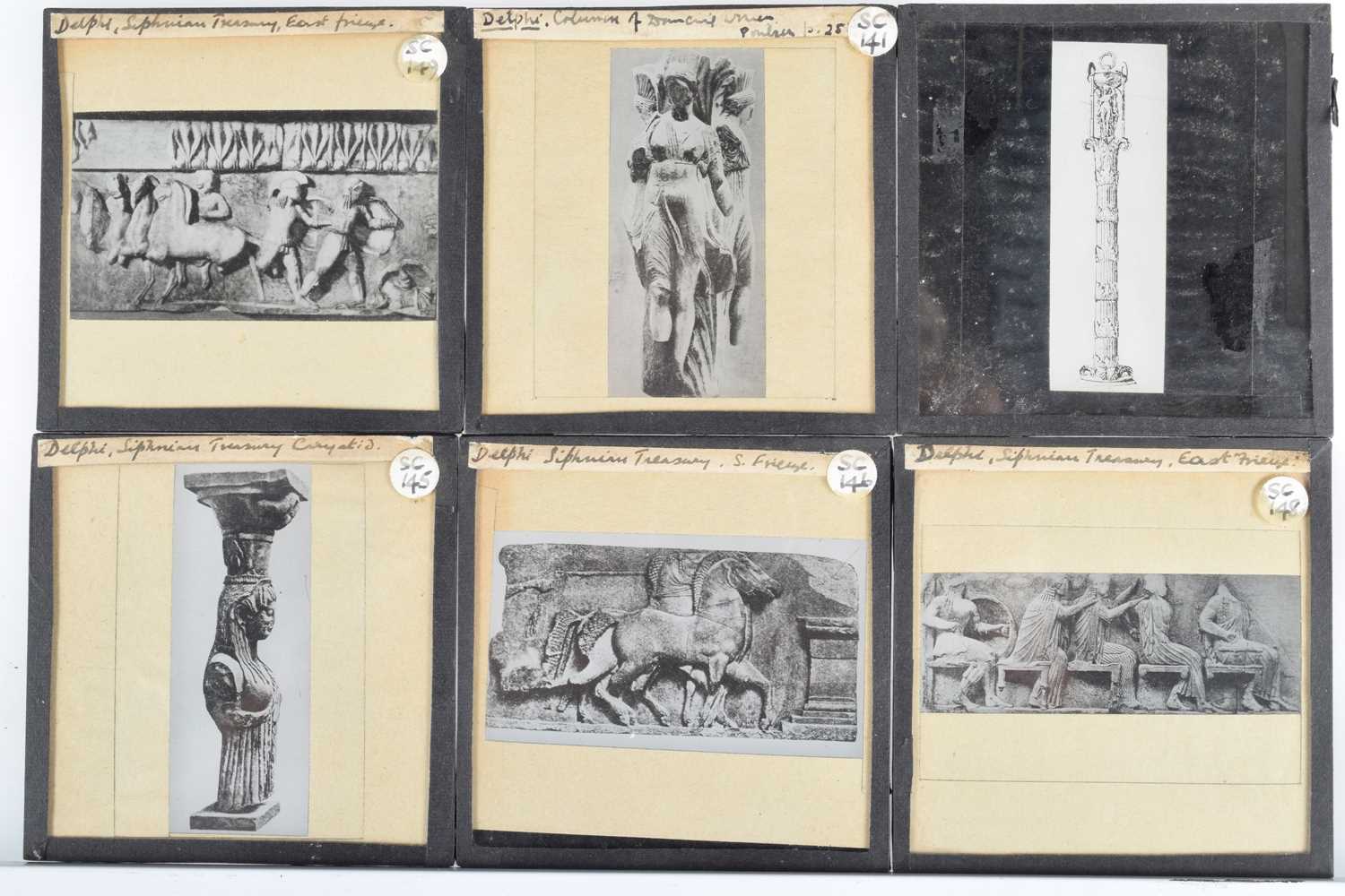 Lot 69 - One Hundred and Fifty Plus Ancient History 3¼'' Magic Lantern Slides