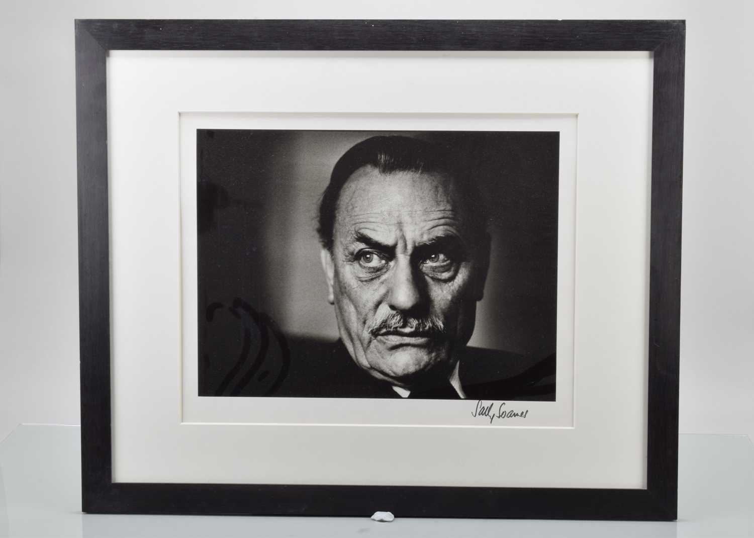 Lot 91 - A Sally Soames B&W Photographic Print of Enoch Powell