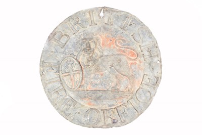 Lot 7 - A 19th Century circular lead British Office Insurance Company firemark