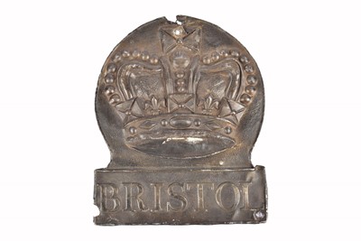 Lot 17 - A 19th Century lead Bristol Crown Fire Office Fire Mark