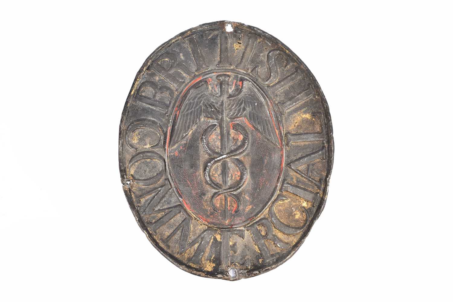 Lot 20 - A 19th Century lead British Commercial Life and Fire Insurance Company founded in 1820 firemark
