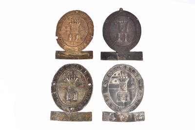 Lot 21 - Four 19th Century Worcester Fire Office founded in 1790 firemarks