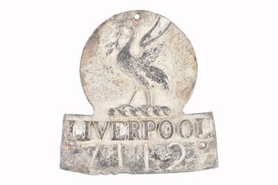 Lot 24 - A 19th Century Liverpool Fire Office lead firemark