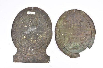 Lot 34 - Two 19th Century copper Hertfordshire, Cabridgeshire & Country Fire Office firemarks