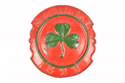 Lot 38 - A 19th Century tin National Assurance Company of Ireland firemark