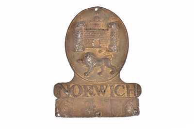 Lot 43 - A 19th Century Norwich General Assurance Company lead firemark