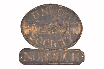 Lot 47 - A 19th Century copper Norwich Union Fire Insurance Society firemark