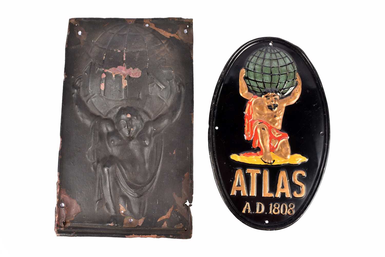 Lot 53 - Two 19th Century Atlas Assurance Company firemarks