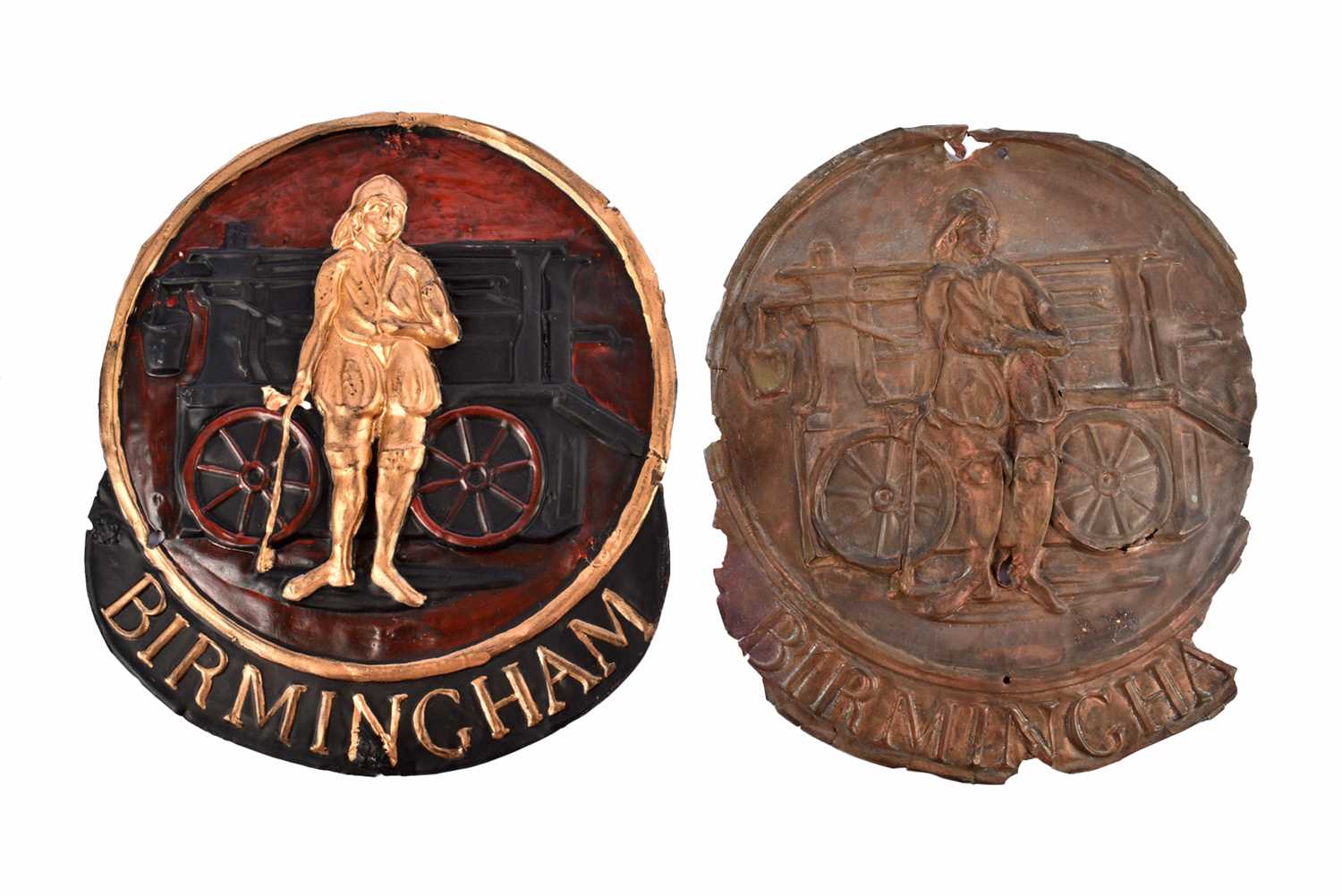 Lot 58 - Two 19th Century copper Birmingham Fire Office Company firemarks