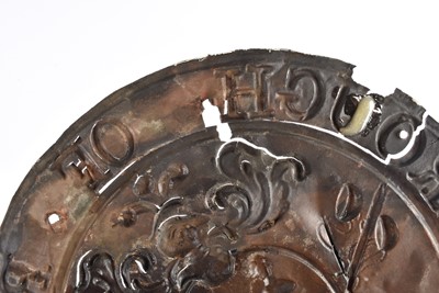 Lot 72 - Two 19th Century circular copper Reading Insurance Company firemarks
