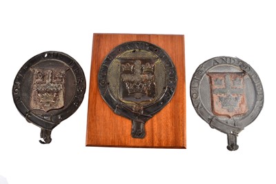 Lot 74 - Three 19th Century copper and zinc Nottinghamshire and Derbyshire Fire and Life Assurance Company firemarks