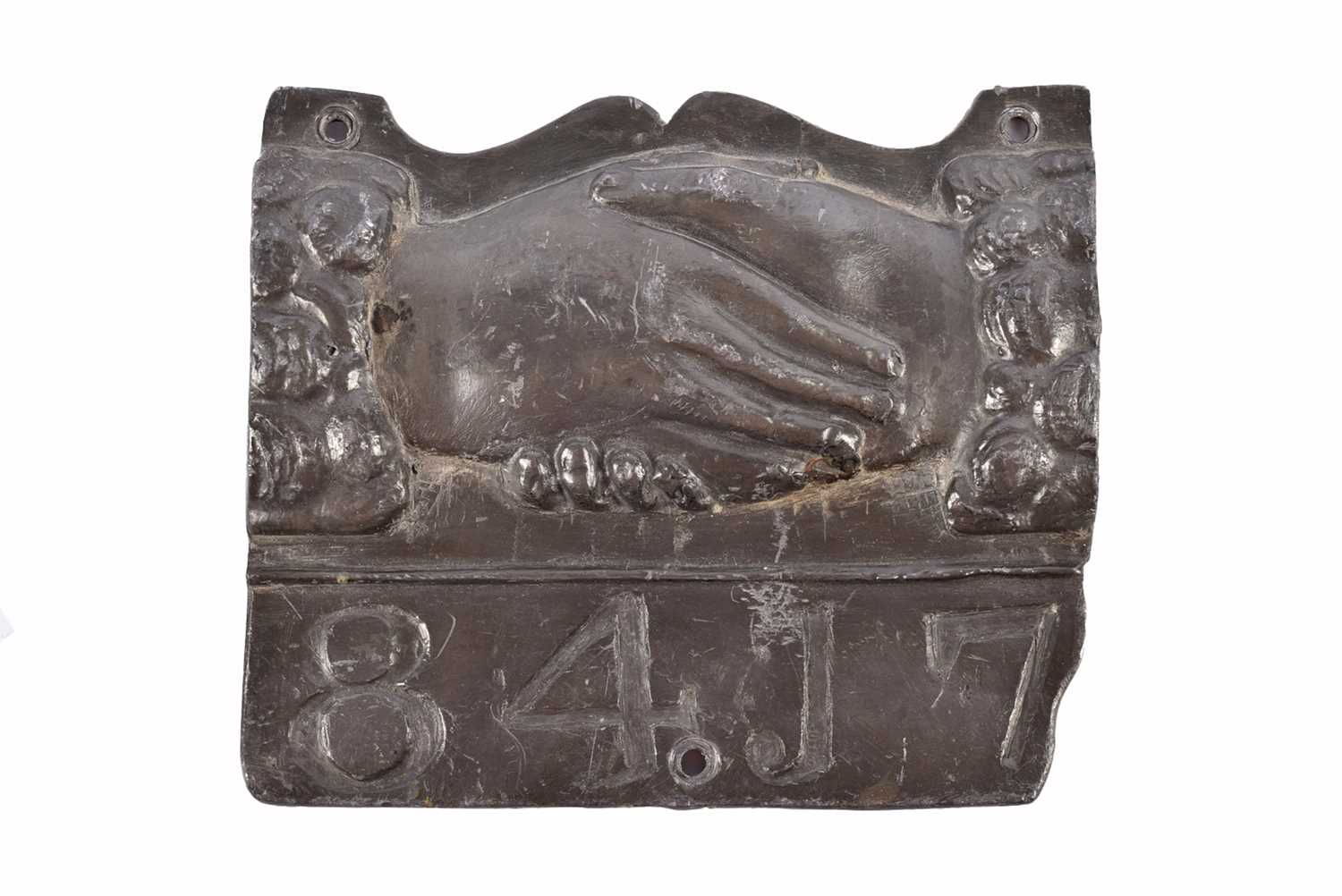 Lot 81 - A 19th Century lead Edinburgh Friendly Insurance Against Losses by Fire firemark