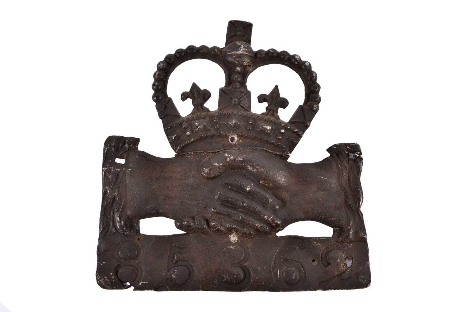 Lot 82 - An 18th Century lead Hand in Hand Fire Office firemark