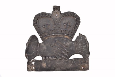 Lot 83 - A 19th Century lead Hand in Hand Fire Office firemark