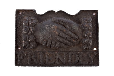 Lot 95 - An Edinburgh Friendly Insurance Against Losses by Fire cast iron firemark