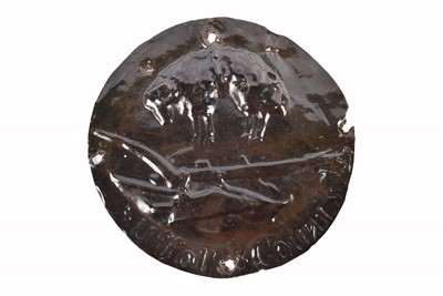 Lot 98 - A 19th Century copper Suffolk Fire Office circular firemark