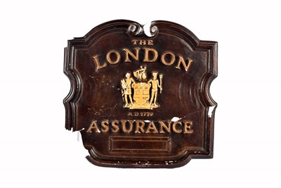 Lot 101 - A 19th Century plaster London Assurance advertising plaque