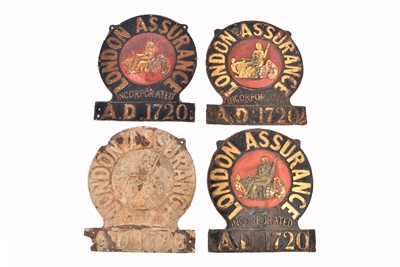 Lot 106 - Four 19th Century copper and tin London Assurance firemarks