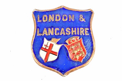 Lot 113 - A 19th Century London and Lancashire plaster shield