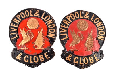Lot 134 - Two 19th Century copper Liverpool and London and Globe Insurance Company firemarks