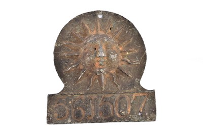 Lot 137 - A lead Sun Fire Office firemark