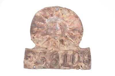 Lot 138 - A lead Sun Fire Office firemark