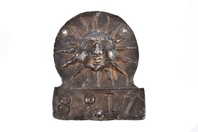 Lot 141 - A lead Sun Fire Office firemark