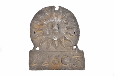 Lot 142 - A lead Sun Fire Office firemark