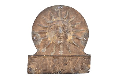 Lot 143 - A lead Sun Fire Office firemark