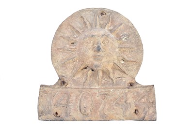 Lot 144 - A lead Sun Fire Office firemark