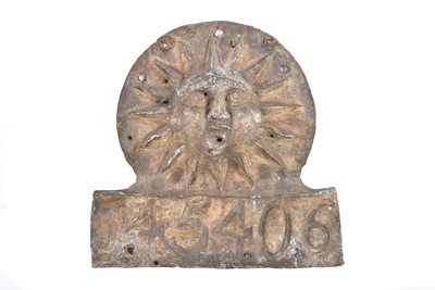 Lot 145 - A lead Sun Fire Office firemark