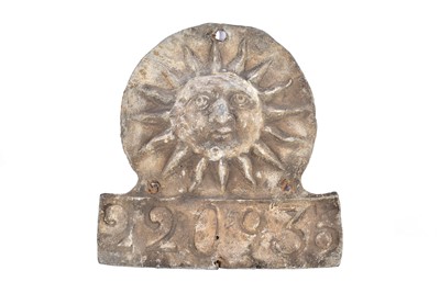 Lot 158 - A lead Sun Fire Office firemark
