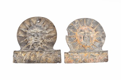Lot 168 - Two lead Sun Fire Office firemarks