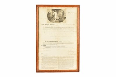 Lot 291 - Framed and glazed Phoenix Assurance Company policy