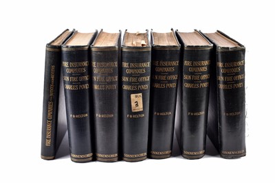 Lot 304 - Six bound volumes Fire Insurance Companies