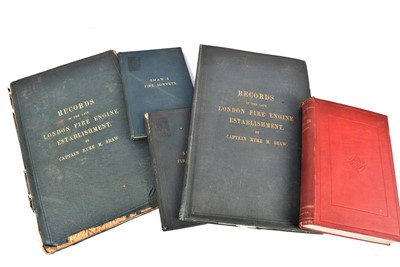 Lot 308 - A collection of bound volumes associated with Captain Eyre M Shaw