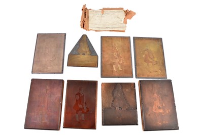 Lot 319 - A collection of printing plates