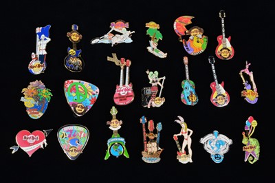 Lot 3 - A collection of twenty special Hard Rock Café Cayman Islands pin badges