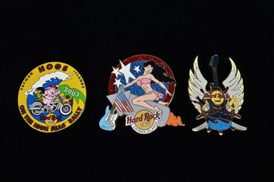 Lot 9 - A collection of twenty dated Hard Rock Café Cayman Islands pin badges