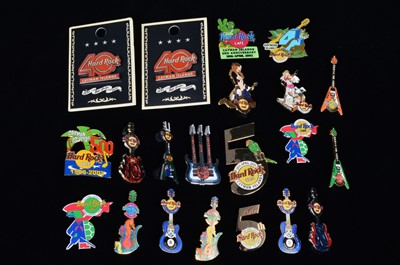 Lot 10 - A collection of twenty anniversary Hard Rock Café Cayman Islands pin badges