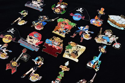 Lot 13 - A collection of twenty Pirate week Hard Rock Café Cayman Islands pin badges