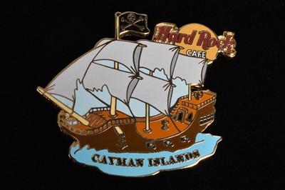 Lot 13 - A collection of twenty Pirate week Hard Rock Café Cayman Islands pin badges