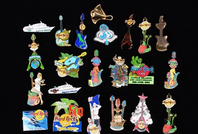 Lot 15 - A collection of twenty three marketing Hard Rock Café Cayman Islands pin badges