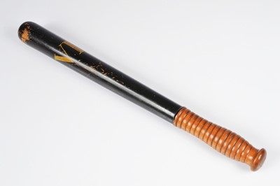 Lot 35 - A Victorian Police Constable painted wooden truncheon by Parker