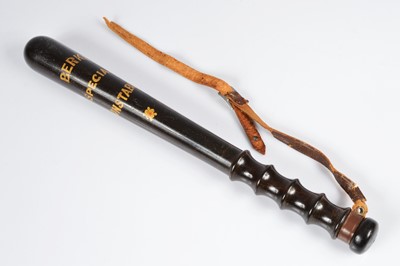 Lot 37 - A Victorian Berkshire Police Constabulary truncheon