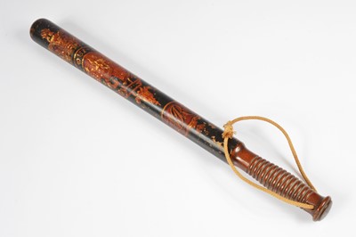 Lot 43 - A Victorian Police Constable painted wooden truncheon by Parker