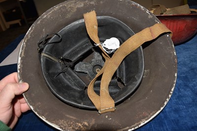 Lot 49 - Two 1940s/50s Fire Fighter's Brodie Helmets