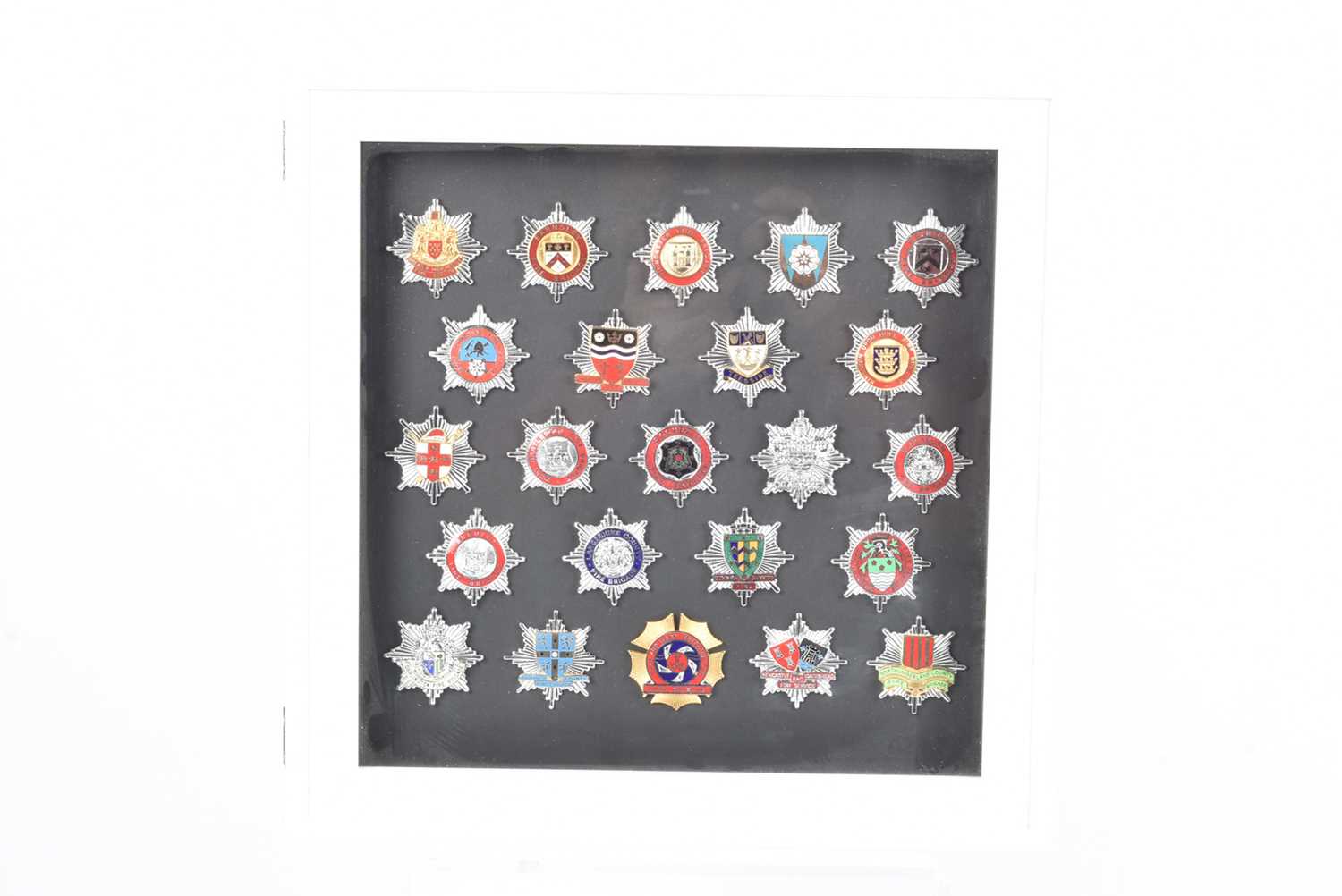 Lot 56 - A collection of 23 well presented Fire Brigade badges