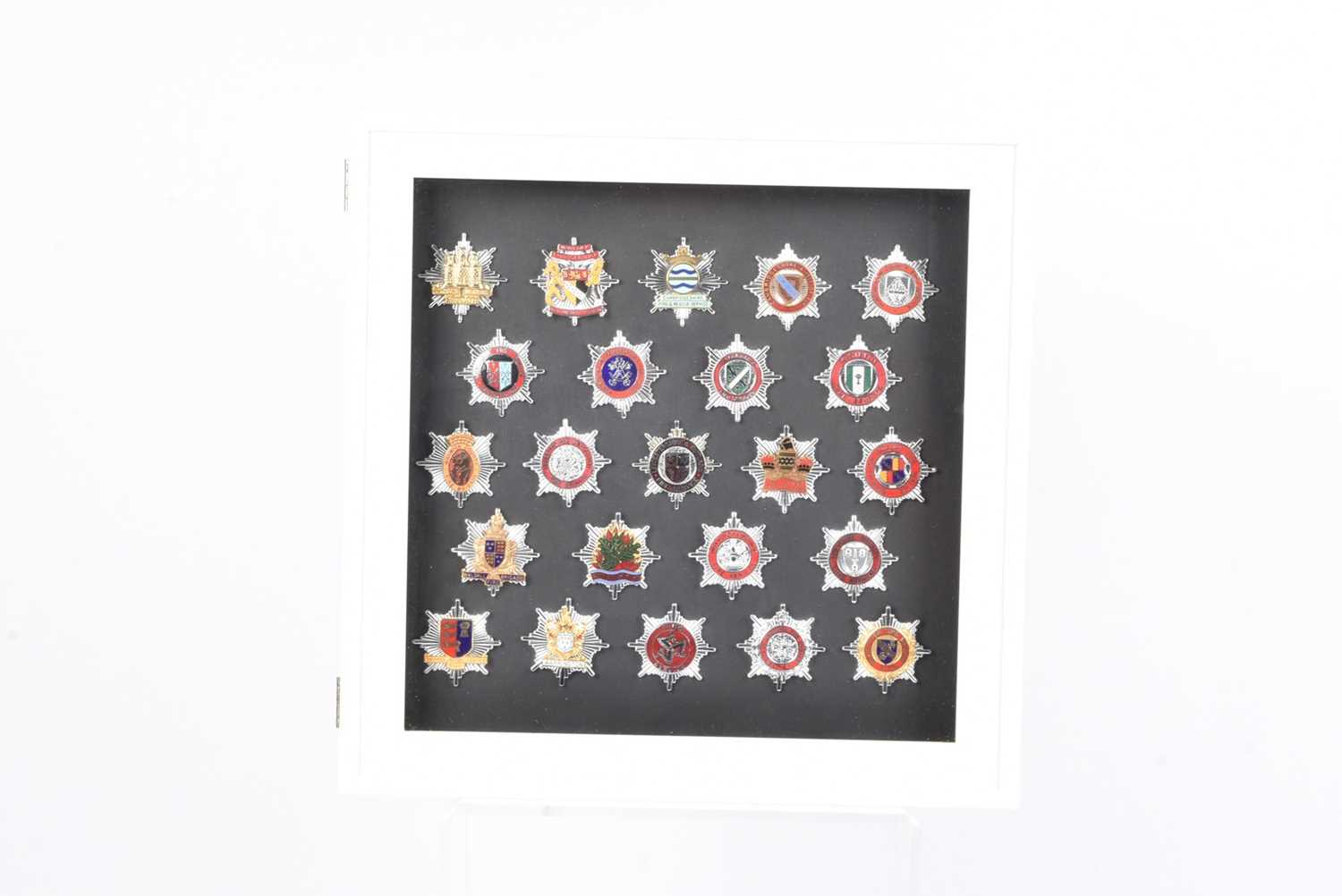 Lot 57 - A collection of 23 well presented Fire Brigade badges