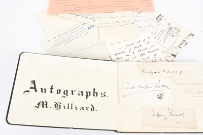 Lot 63 - An autograph book of a number of autographs